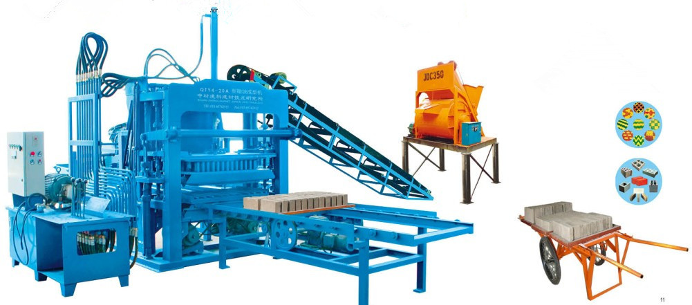 Línea del produciton de la MUESTRA de la máquina ZCJK4-20A 11 +JDC350+MANUAL CART+BRICK del ladrillo